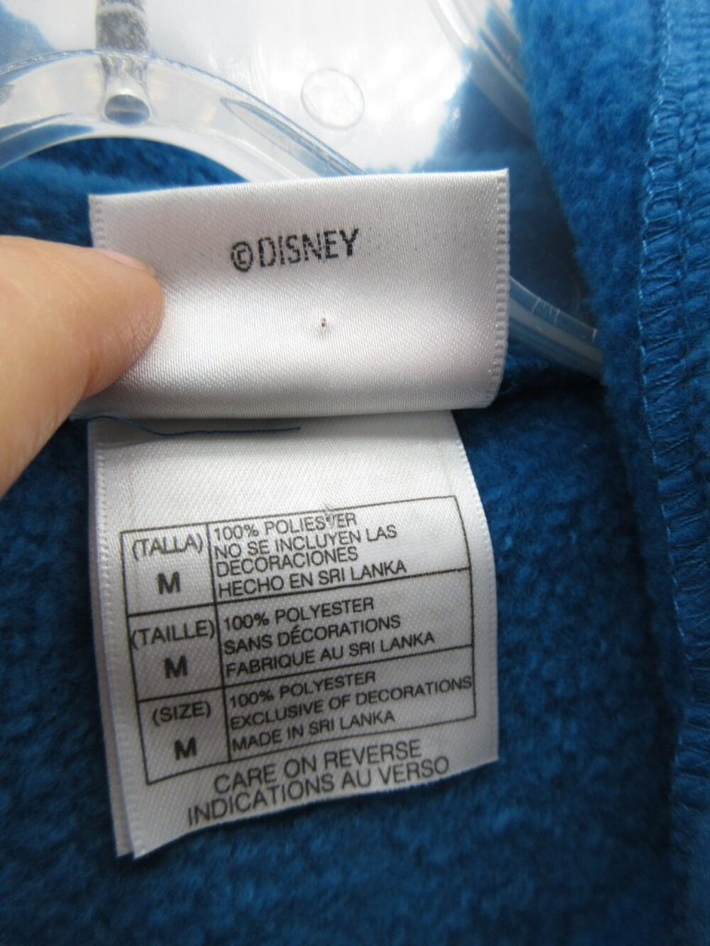VTG Disney Sweatshirt Medium Seven Dwarfs Fleece Embroidered Hoodie - Picture 9 of 11